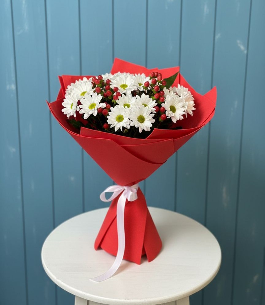 Букет цветов из: Хризантемы в Новосмолинский