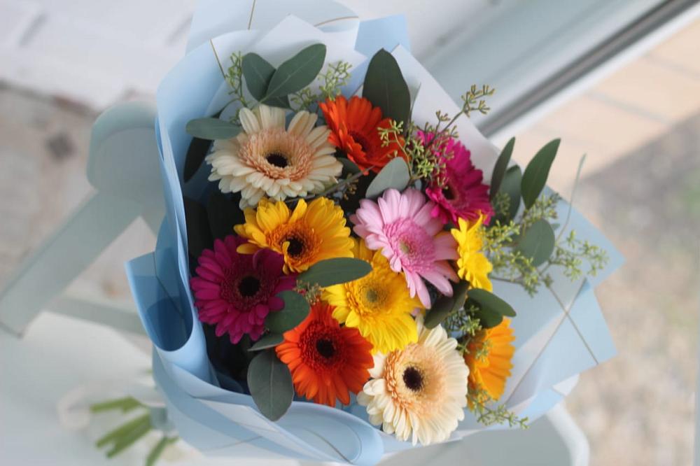 Букет цветов из: Герберы в Новосмолинский