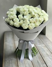 Букет 35 Белых роз в Новосмолинский