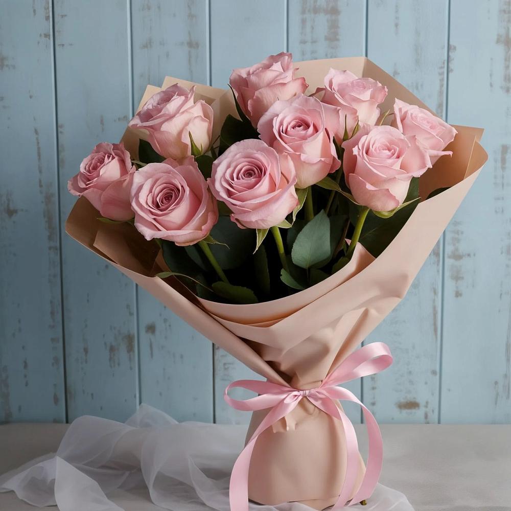 Букет цветов из: Розы в Новосмолинский