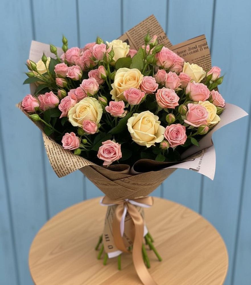 Букет цветов из: Розы в Новосмолинский