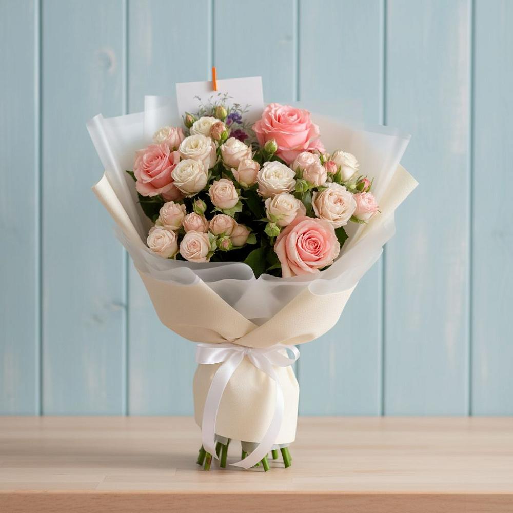 Букет цветов из: Розы в Новосмолинский