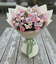 Букет цветов из:  Розы и Хризантемы в Новосмолинский