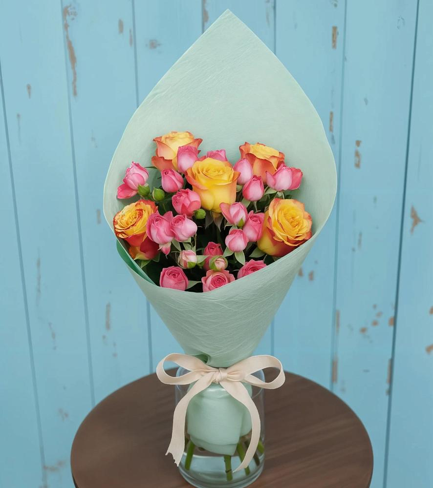 Букет цветов из: Розы в Новосмолинский