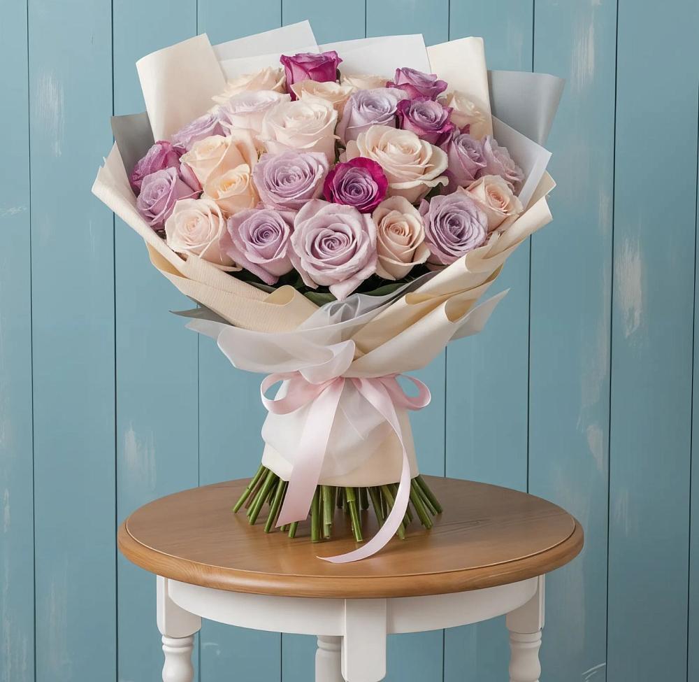 Букет цветов из: Розы в Новосмолинский