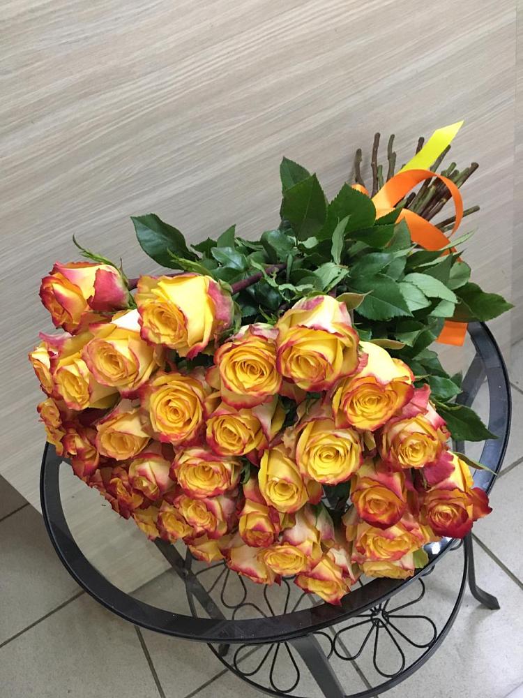 Букет Желтые розы в Новосмолинский