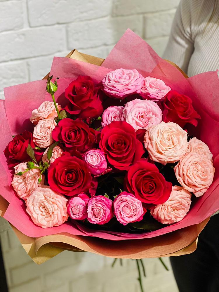 Букет цветов из: Розы в Новосмолинский