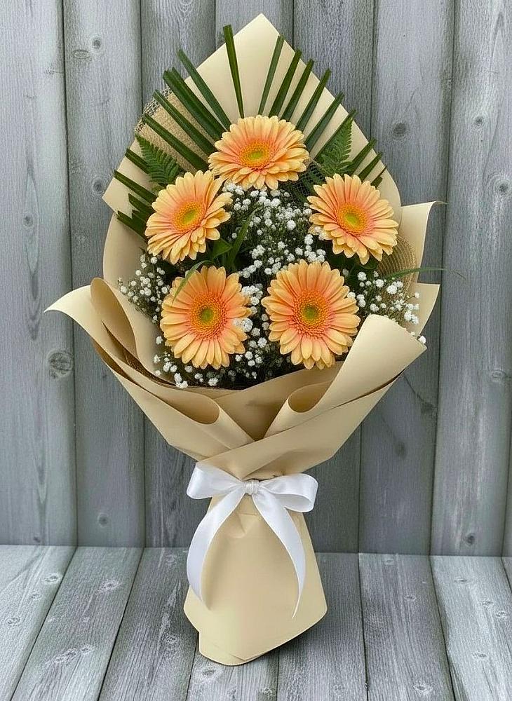 Букет цветов из: Герберы в Новосмолинский
