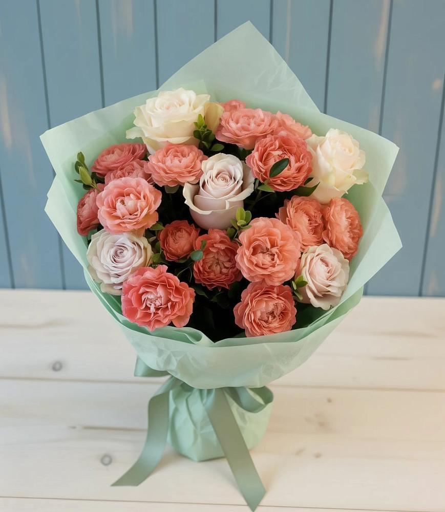 Букет цветов из: Розы в Новосмолинский