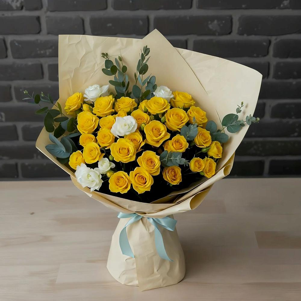 Букет цветов из: Розы в Новосмолинский